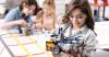 kids at school working on science and robotics