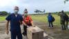 Rapid Response Team members in Arauca, Colombia, receive a shipment of COVID-19 vaccines from the national government in May 2021. Embedded in the local health secretariat, the team is one of many in Colombia supported by USAID through the LHSS Project.