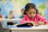 young girl in school